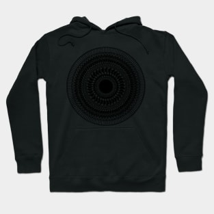 Black and white intricate mandala design Hoodie